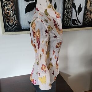 Jube GIRL Butterfly Print Button-Up Blouse